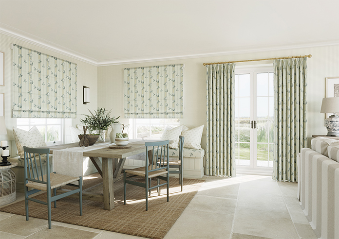 Upton, Apple Bee Bud Green - Twist&Fit Roman Blind - Image 6